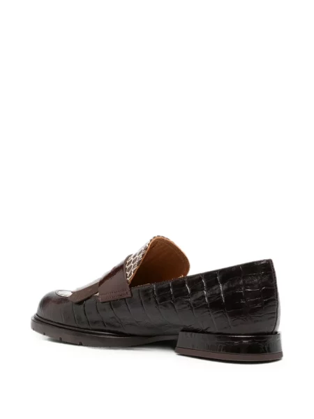 Pantofi loafer Chie Mihara cu franjuri maro