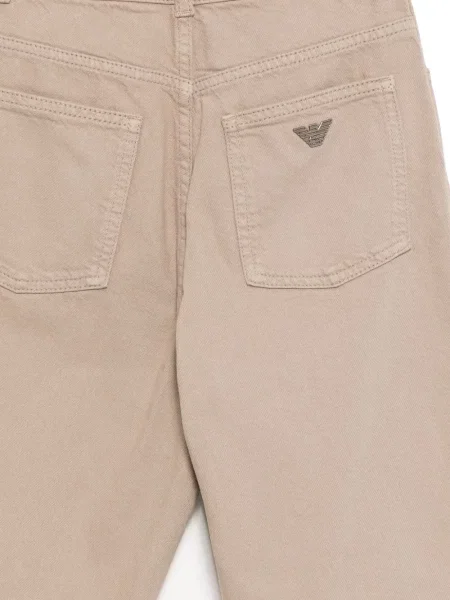 Spodnie dziecięce Emporio Armani brązowe