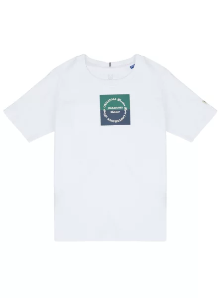 Tricou copii Jack & Jones alb