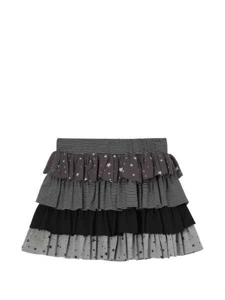 Fusta mini Mini Cream cu imagine gri