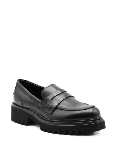 Pantofi loafer Guglielmo Rotta cu platformă negru