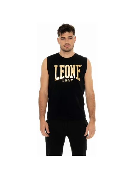 Tricou Leone 1947 fără mâneci cu autograf negru