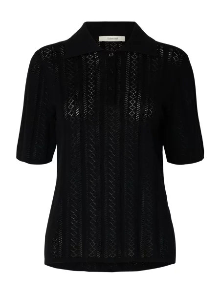 SELECTED Tricou SLFTOLEDO' negru