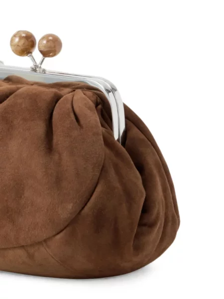 Szarvasbőr utazótáska Weekend Max Mara barna
