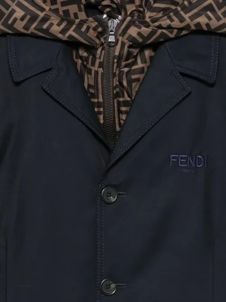 Płaszcz dziecięcy Fendi niebieski