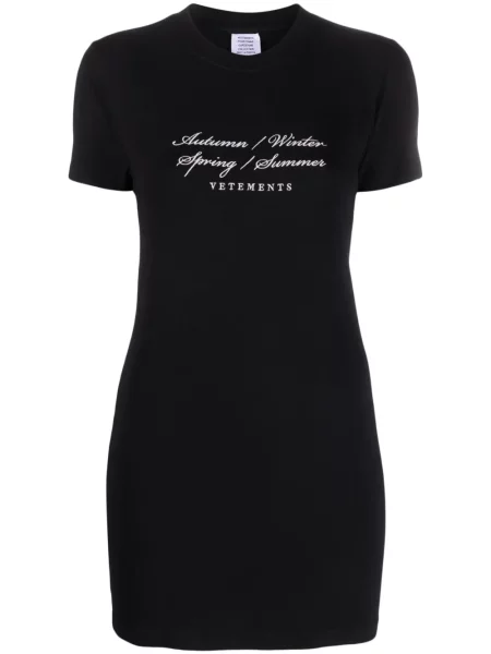 Tricou Vetements cu imagine negru