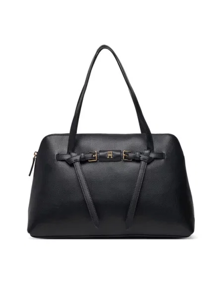 Tommy Hilfiger Táska Th Buckle Tote fekete