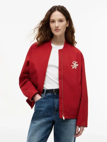 TOMMY HILFIGER Geacă de primăvară-toamnă roșu