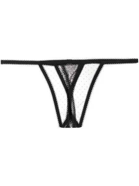 Chiloți tanga Maison Close negru