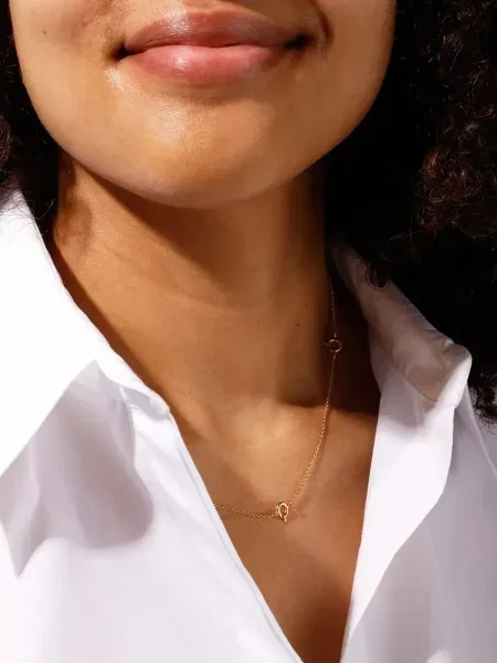 Висулка Design Letters кафяво