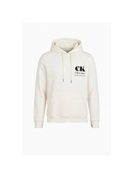 Calvin Klein Jeans Mikina čierna / ako vlna biela