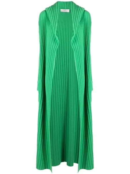 Palton Teddy Cashmere din cașmir verde