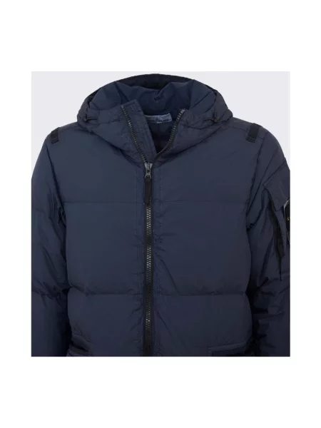 Kurtka bomber Stone Island z kamieniami niebieski