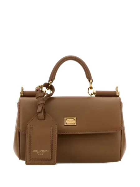 Geantă Dolce & Gabbana Sicily maro