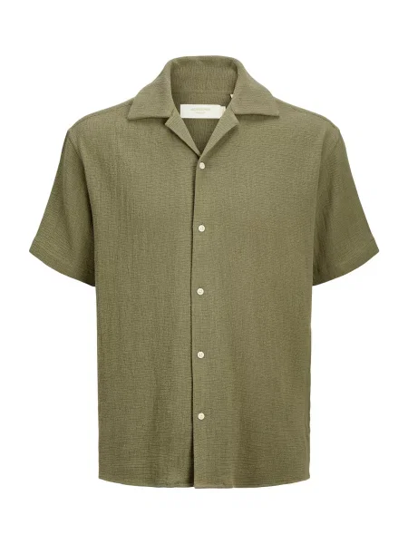 JACK & JONES Marškiniai JORCOBA rusvai žalia