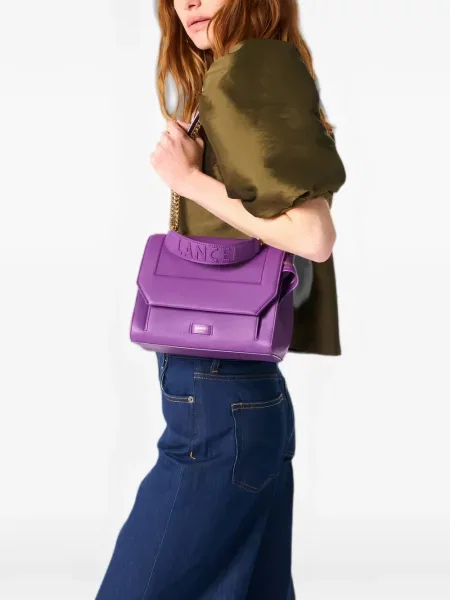 Geantă Lancel din piele violet