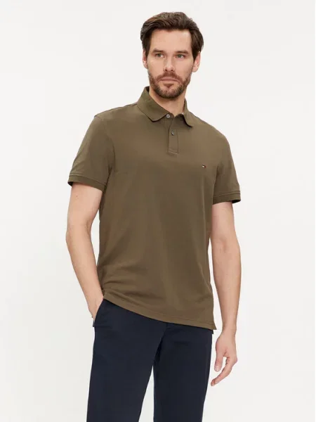 Polo majica Tommy Hilfiger kaki