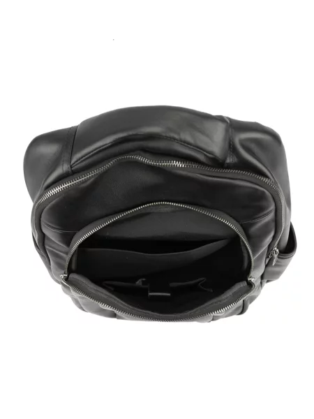 Кожаный повседневный рюкзак Royalbag черный