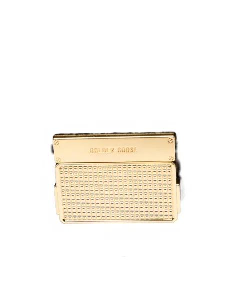 Geanta de piele Golden Goose din piele auriu
