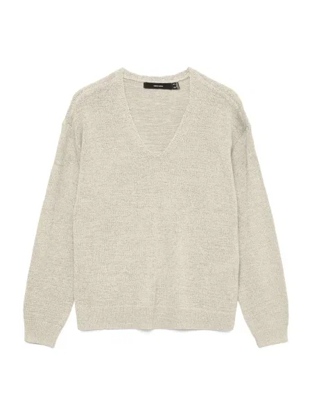 VERO MODA Pulover VMCharity lână alb