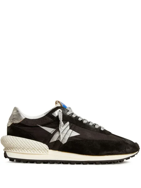Sneakerși Golden Goose cu șireturi cu imagine din dantelă negru