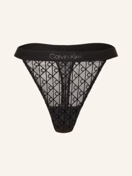 Calvin Klein Stringi schwarz czarne