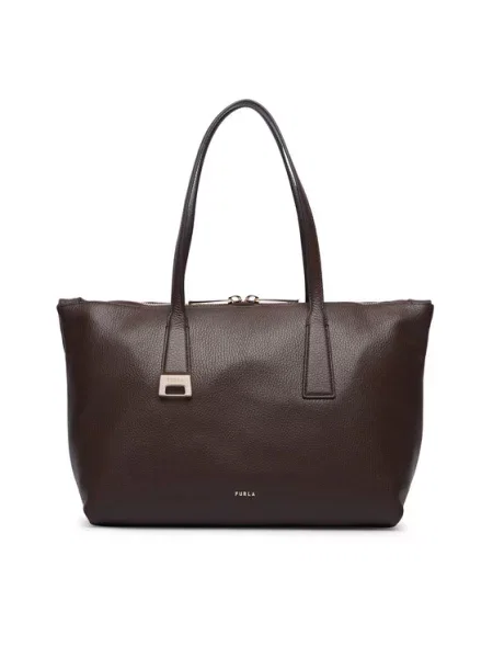 Furla shopper torba za žene od kože Olivia M Tote smeđa