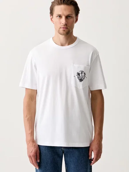 HUGO tricou pentru bărbați din Durstee alb