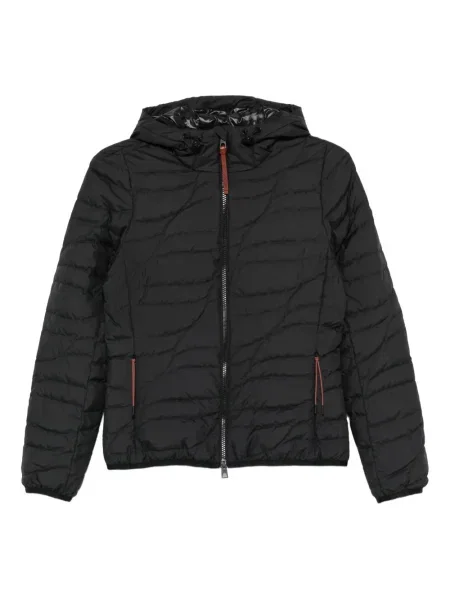 Geacă Moncler cu glugă negru