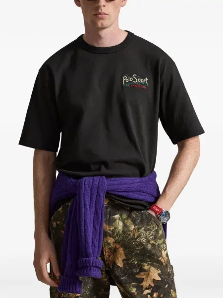 Șosete Polo Ralph Lauren cu broderie în carouri de flanelă verde