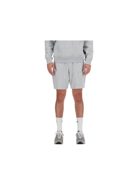 Scurt pantaloni New Balance din material terry gri