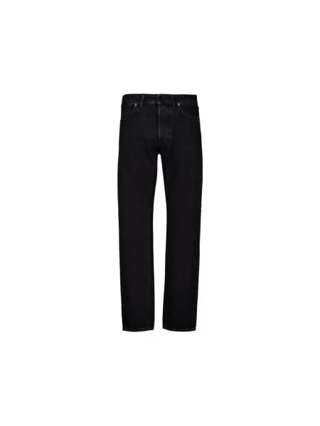 Jeansy straight leg Stone Island z kamieniami z 5 kieszeniami czarne