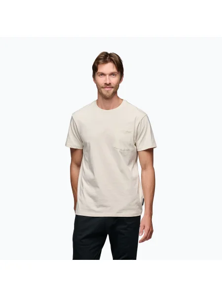 Olcsóbban. Férfi póló Black Diamond Project off white. Méret: L fehér