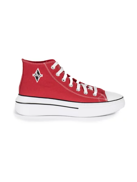 Sneakersy Skechers klasyczne czerwone