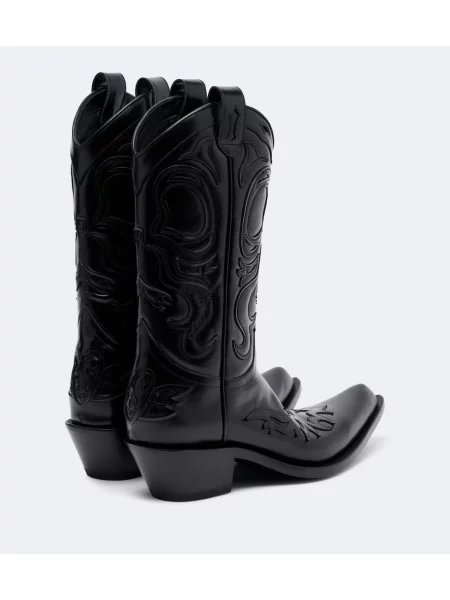 Botine Acne Studios din piele negru