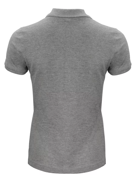 Clique Classic OC Polo organiczna melanż – grey melange szary