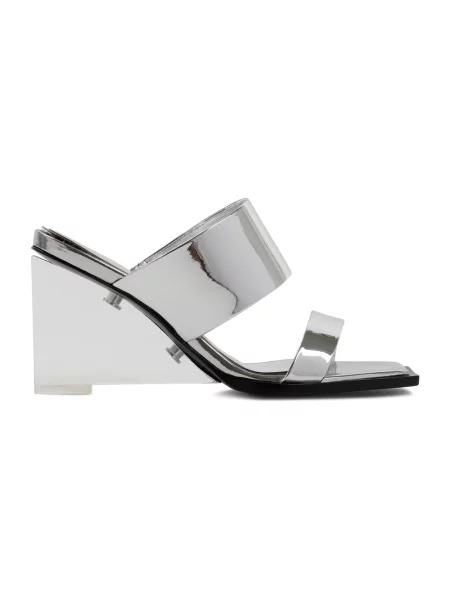 Sandały Alexander Mcqueen skórzane szare