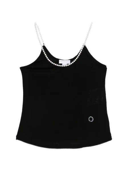 Top Stella Mccartney cu broderie negru