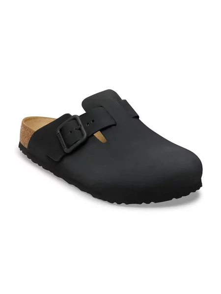 BIRKENSTOCK Nizki natikači Boston' črna