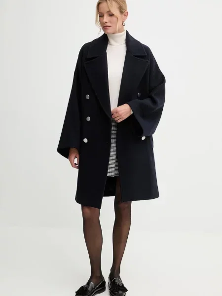 Пальто з додаванням вовни MAX&Co. синій