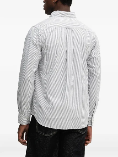 Pruhovaná keprová košile Gant bílá