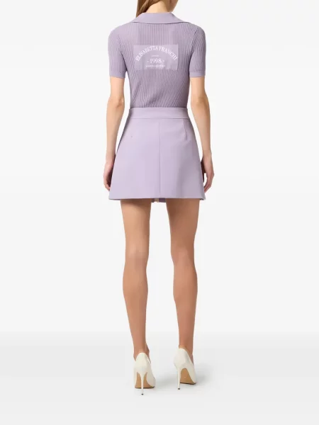 Top Elisabetta Franchi cu imagine violet