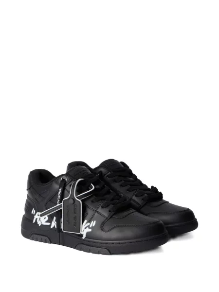 Sneakerși Off-white cu imagine alb