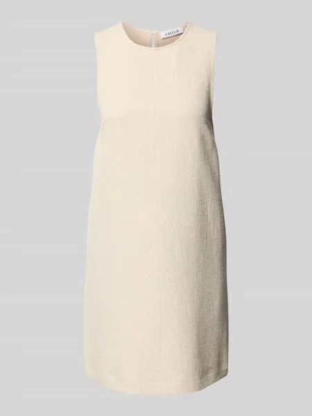 Sukienka mini z fakturowanym wzorem model ‘Nicky’ Edited beżowa