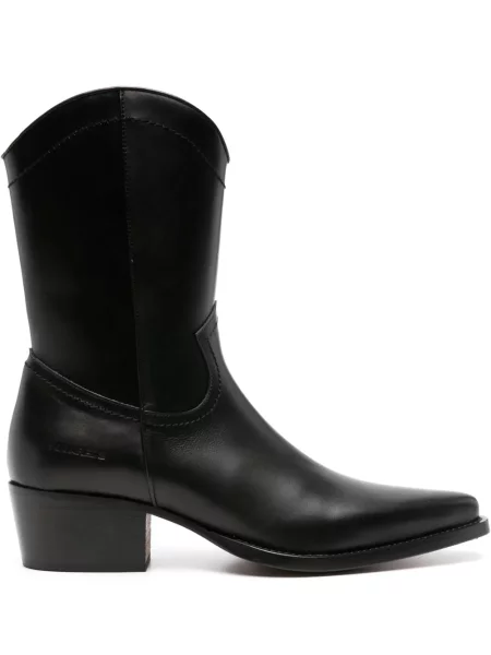 Cizme scurte Dsquared2 din piele cowboy negru