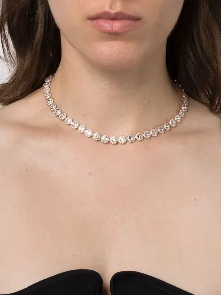 Vėrinys Swarovski su kristalais rožinė