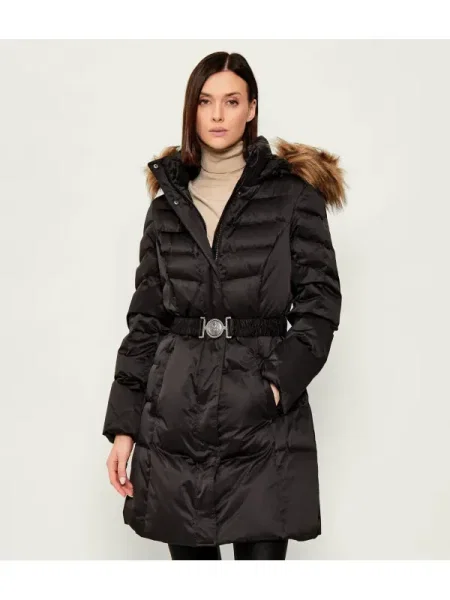 Guess Geacă din puf negru