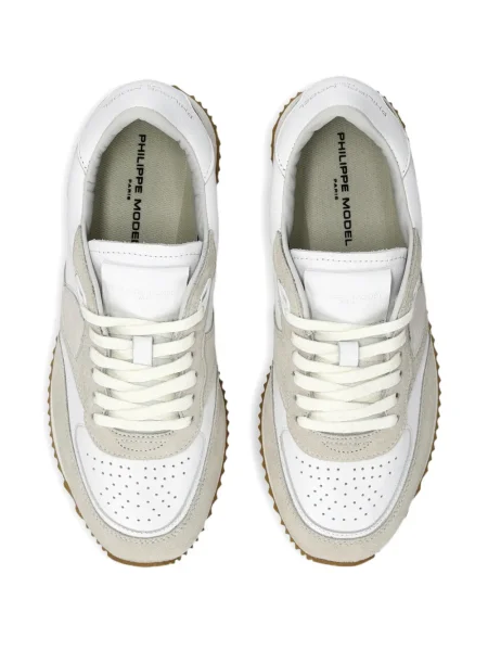 Sneakerși Philippe Model Paris cu perforații alb