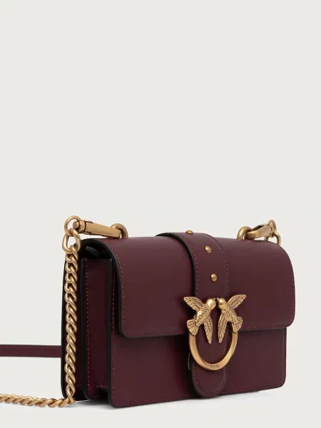 Geanta crossbody Pinko din piele roșu