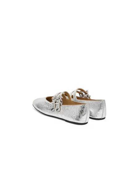 Balerinos MICHAEL Michael Kors Rowen Flex Ballet sidabrinė